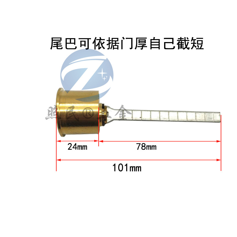 Núcleo de cerradura de puerta de control eléctrico Cerradura de huella digital de puerta de seguridad pública Cerradura de puerta Intercomunicador de edificio excéntrico Núcleo de cerradura de emergencia inteligente