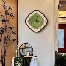 中古风挂墙钟表客厅挂钟新款高级感餐厅静音时钟复古装饰挂画