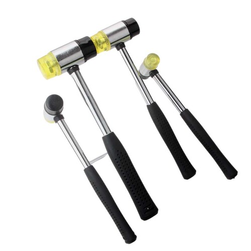 Replaceable head installation hammer round head cross-border factory multifunctional hammer floor urging installation rubber nylon rubber hammer