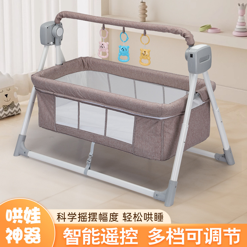 New Baby Smart Rocking Bed, Portable Home-Use Crib for Infants, Boys and Girls, Baby Soothing Device, Rocking Chair