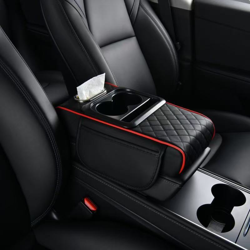 Universal – Armrest box pad Pad Universal Car-mounted - red