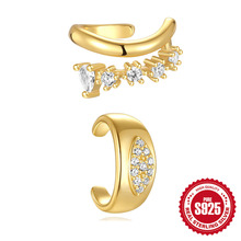 S925纯银马眼镶钻百搭无耳洞耳夹耳饰欧美热销恶魔之眼耳扣耳环女