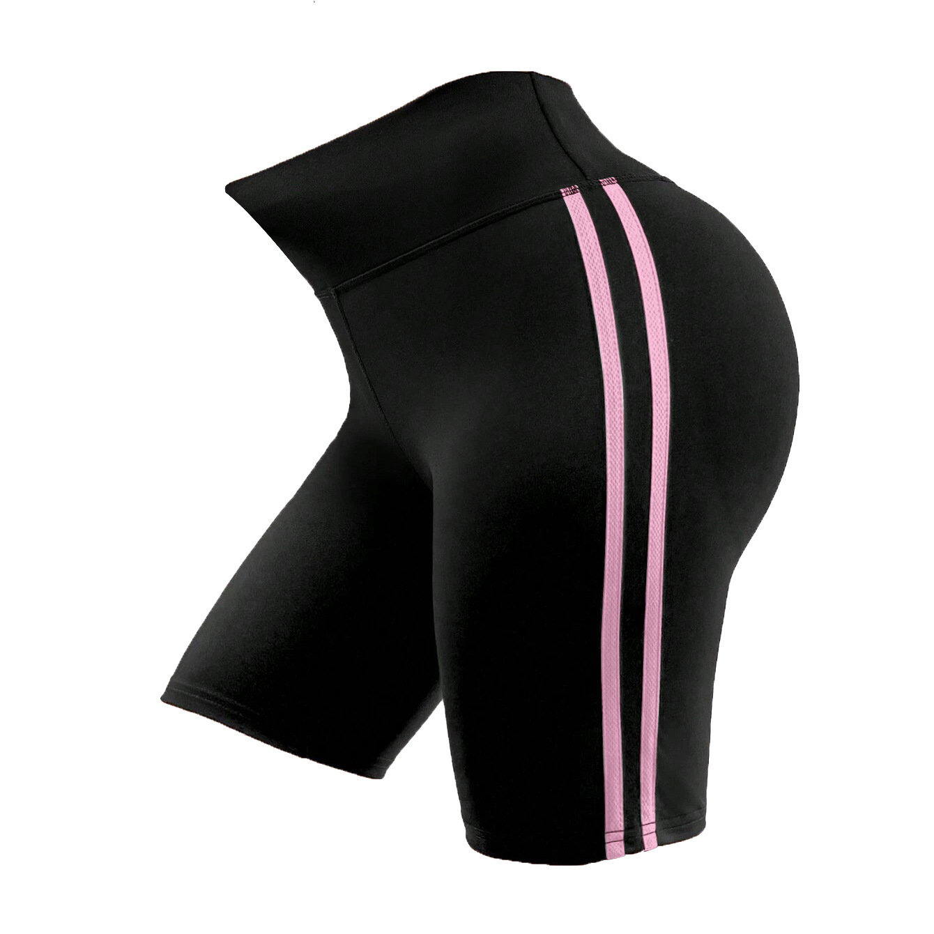 Nuevos pantalones cortos de yoga transfronterizos en contraste