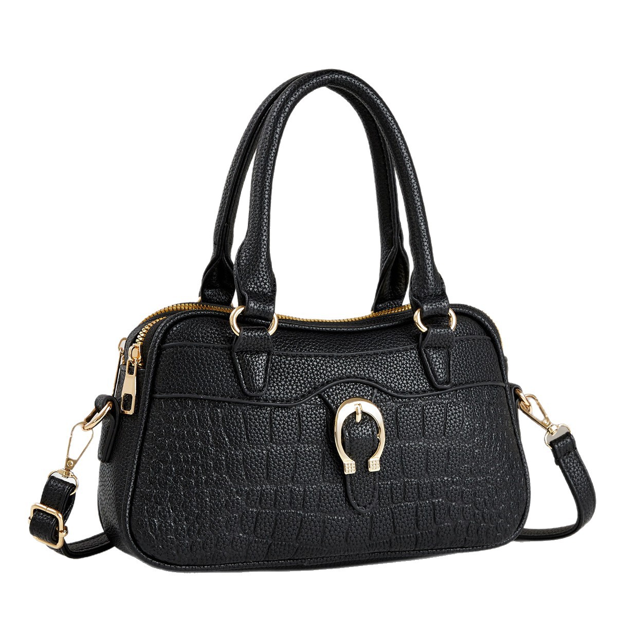 Diseño de piedra temperamento bolso de mano atmósfera casual bolso de hombro de moda bolso de mano de viaje