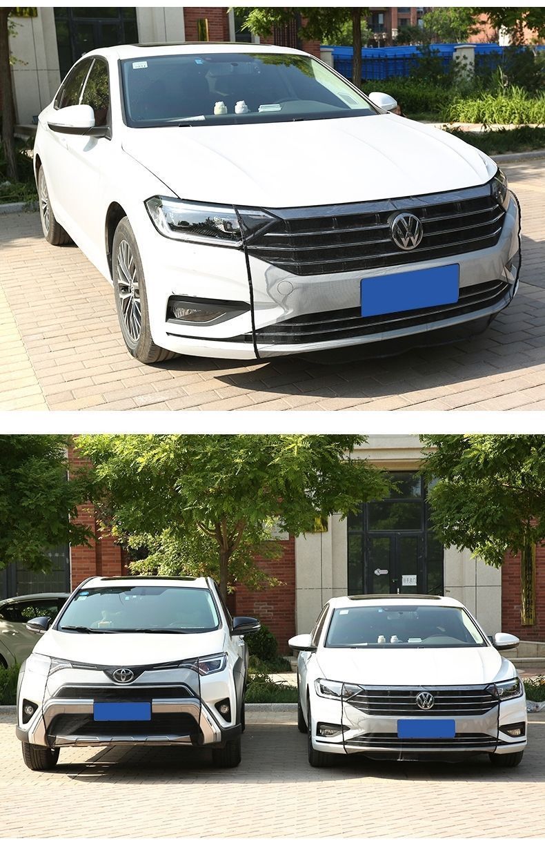 Water tank anti-insect net car anti-poplar cotton net anti-catkin fly net car front face middle net mask car front protection net