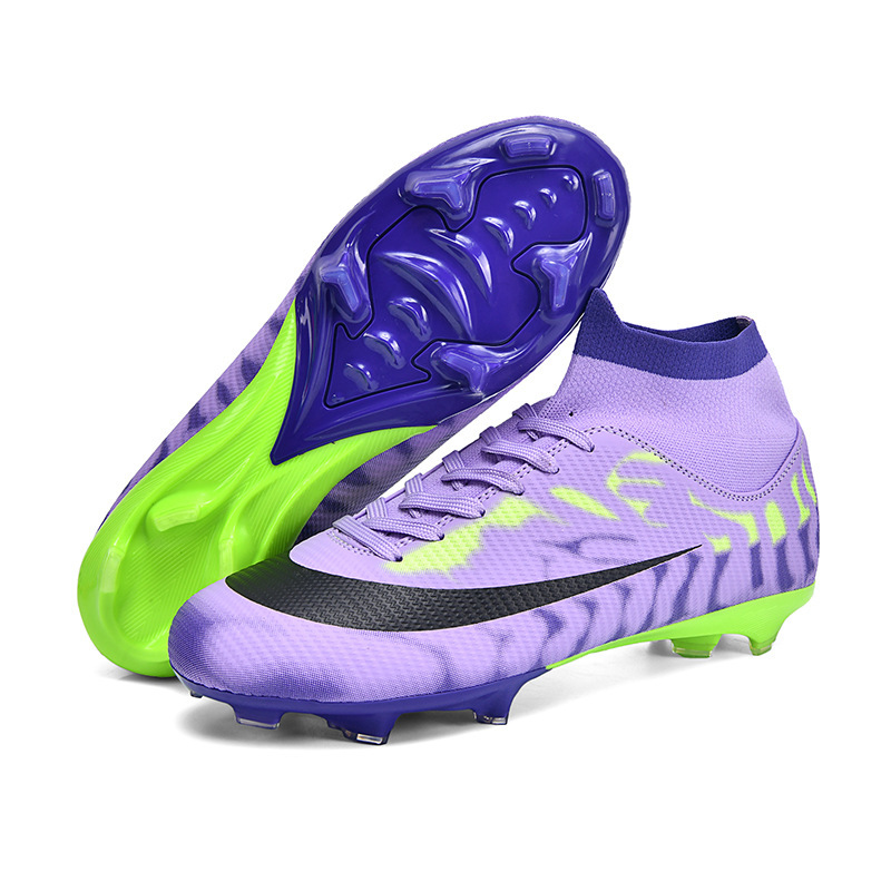 Zapatos de Fútbol de Caña Alta de TPU y Caucho Ligeros para Césped Natural y Artificial
