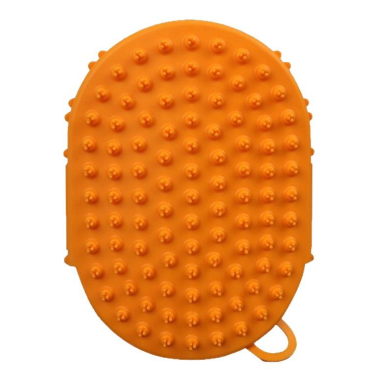 Cepillo de masaje para baño de mascotas, cepillo de doble cara para limpieza de perros y gatos, suministros de belleza al por mayor, material TPR para perros.