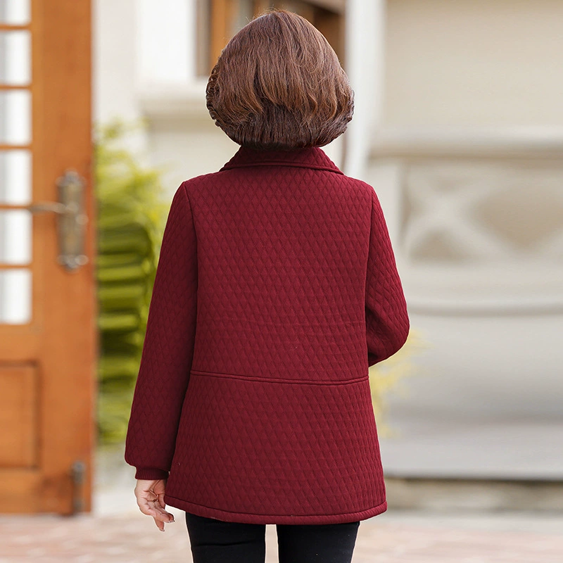 Keep warm colored jacket for mother