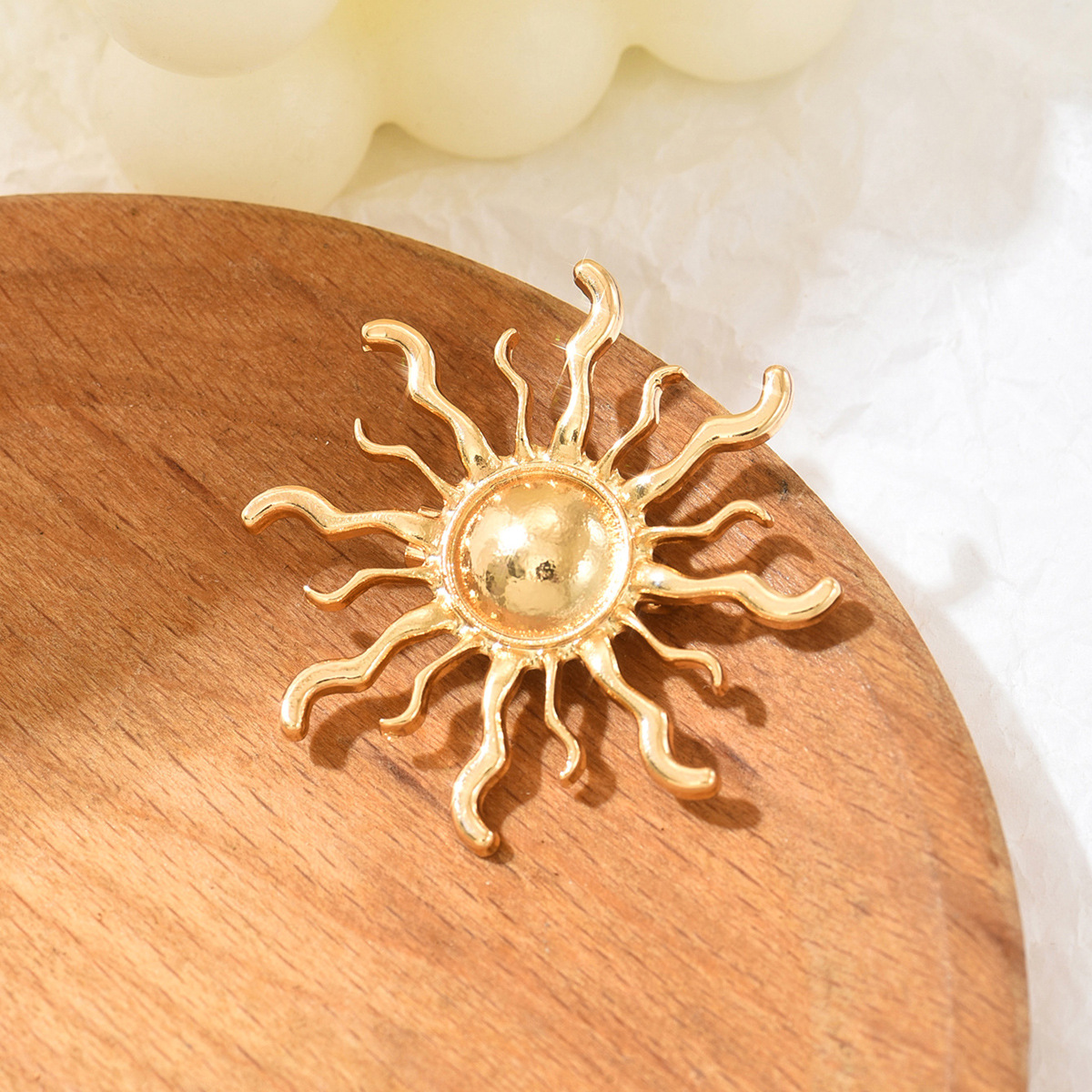 Zonnebloem broche en zwaluw speld set voor dames sieraden_voghion.com
