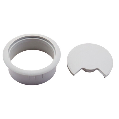 Concealed dustproof ABS plastic round wire box for computer office desk 50.53.60 Wiring hole box cover