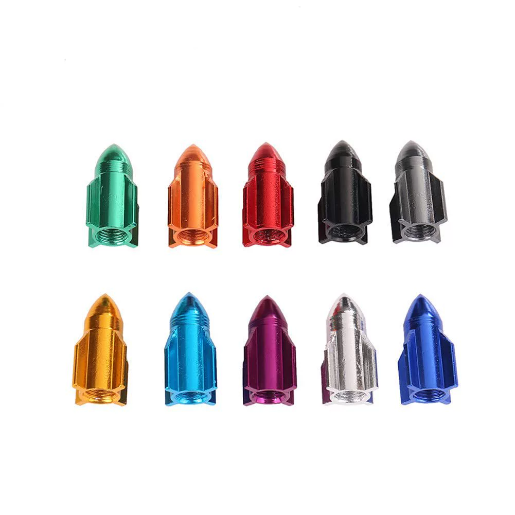 Алюминиевый сплав клапан колпачок самолет колпачок красочные ракеты формы пылезащитный колпачок десять цветов в наличии