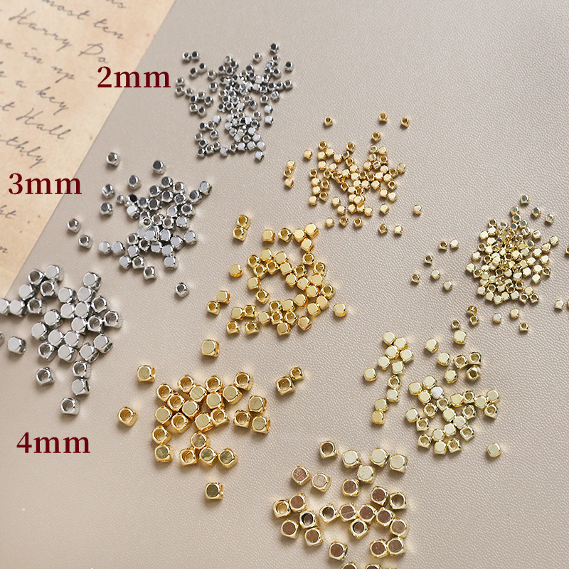 10 Pieces Diameter 3mm Diameter 4mm Diameter 5mm Copper Solid Color Beads display picture 1