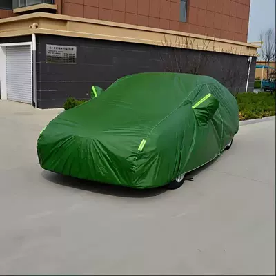 full car cover, sun protection Car clothing - trumpchi-gm6-m6-full-car-cover-oxford-fleece-lined-green-side-door
