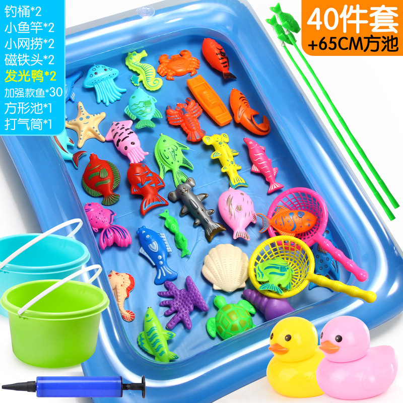 42 피스 세트: 더블 낚시 배럴 단층 사각형 수영장 65CM