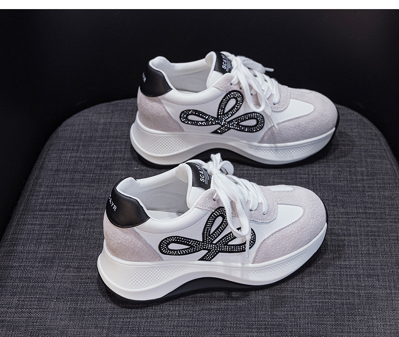 Giày sneaker nữ đế dày phong cách Đức da thật phối màu thời trang tăng chiều cao — M2922 màu vàng, M 2922m màu chi tiết 15