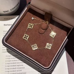 スターリングシルバー s925 ファミリースタイル CNC クラフトアイスブロークンアイスブレスレット、エレガントな社交家スタイル、多用途、軽い高級感