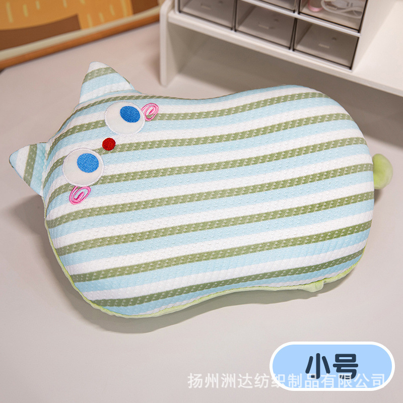Verano almohada de memoria de seda de hielo almohada de estómago de dopamina gatos almohada de memoria de niños almohada de algodón núcleo de estudiantes siesta almohada de cocina