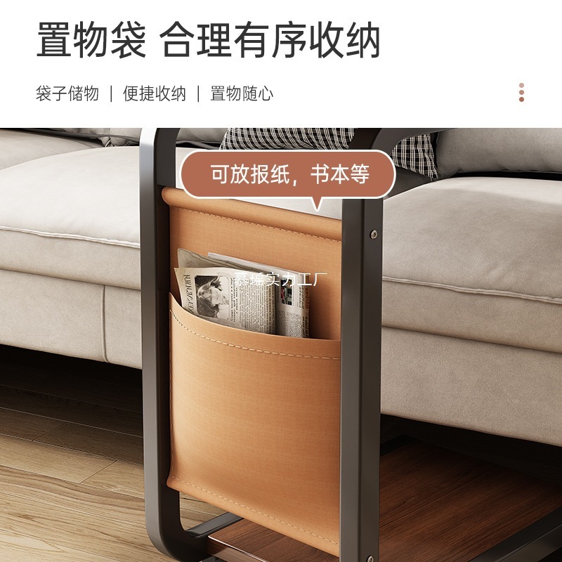 ソファサイドテーブル、可動ベッドサイドテーブル、小さなリビングルーム、モダンでシンプルな家庭用クリエイティブコーヒーテーブル、車輪付き|undefined