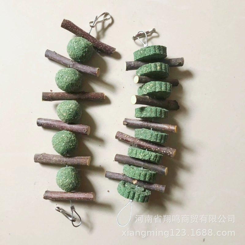 2 шт. травяных лакомств для кроликов, игрушки для жевания для шиншилл, игрушки для прорезывания зубов из яблочного дерева, травяной лакомство-кекс, травяной шарик, игрушки для грызения для шиншилл