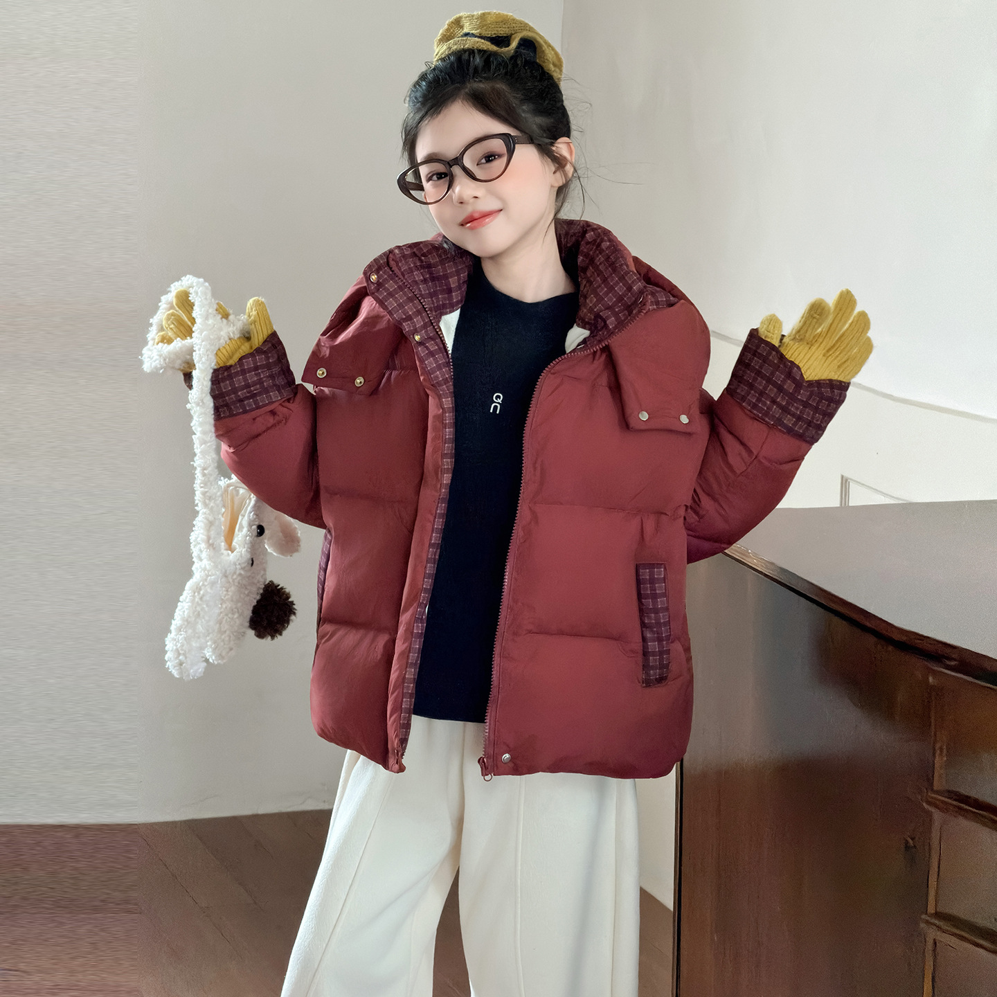 女童高品质云朵棉棉服中大童加厚保暖可机洗防风防寒柔软舒适美观