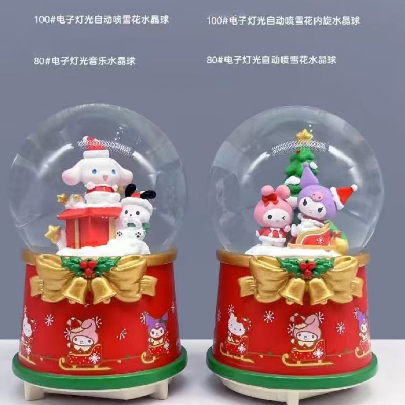 爆款圣诞水晶球音乐盒圣诞桌面装饰摆件节日礼物批发伴手礼跨境|undefined