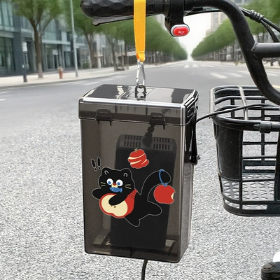 Other Electric Vehicle Accessories | Line Dog Electric Vehicle Charger - black-yellow-webbing-hook-apple-black-cat