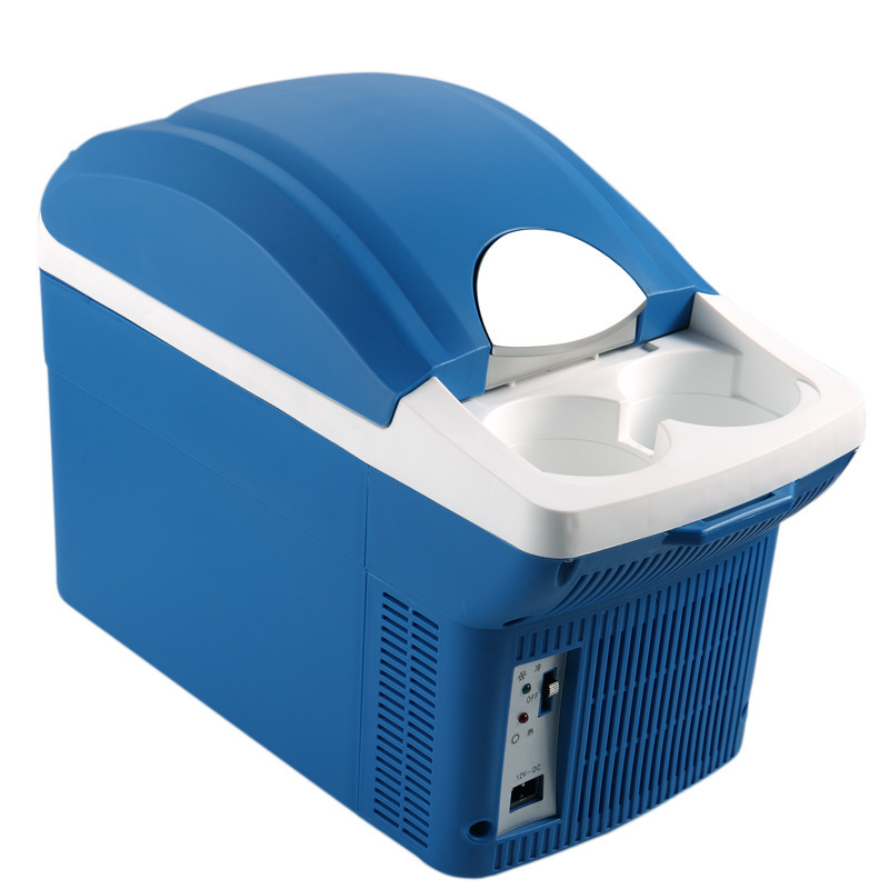 6L portable car refrigerator, small mini cooling unit, mini refrigerator, car cooler box, bicycle model hot and cold box