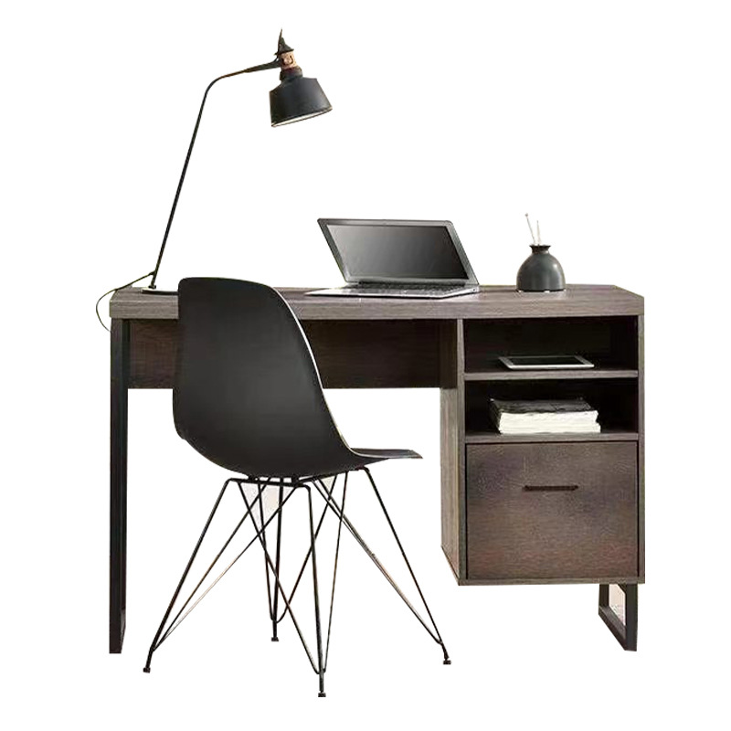 Escritorio moderno nórdico minimalista, mesa de estudio compacta ideal para espacios pequeños o pisos de alquiler