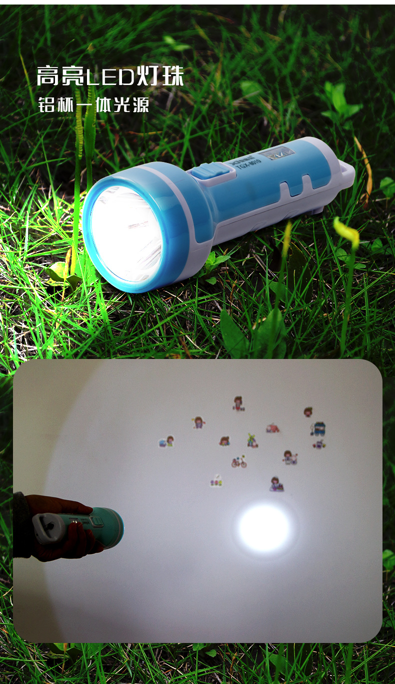 Tigerxin Led Rechargeable Flashlight Fire Emergency Lighting Strong Light Small Flashlight Outdoor Household Long-Lasting Flashlight