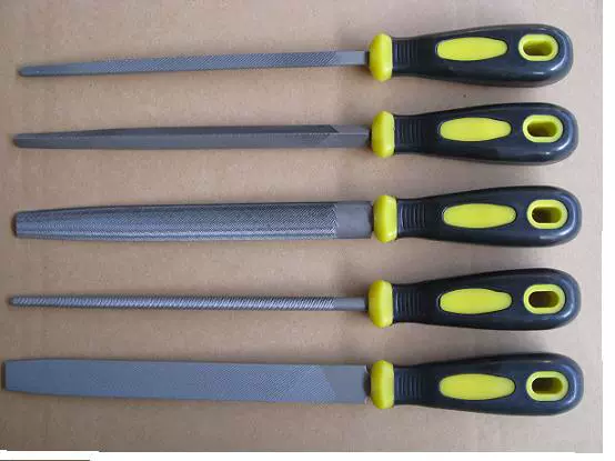 Two-color file, carpentry, 8 inch, 4 pieces
