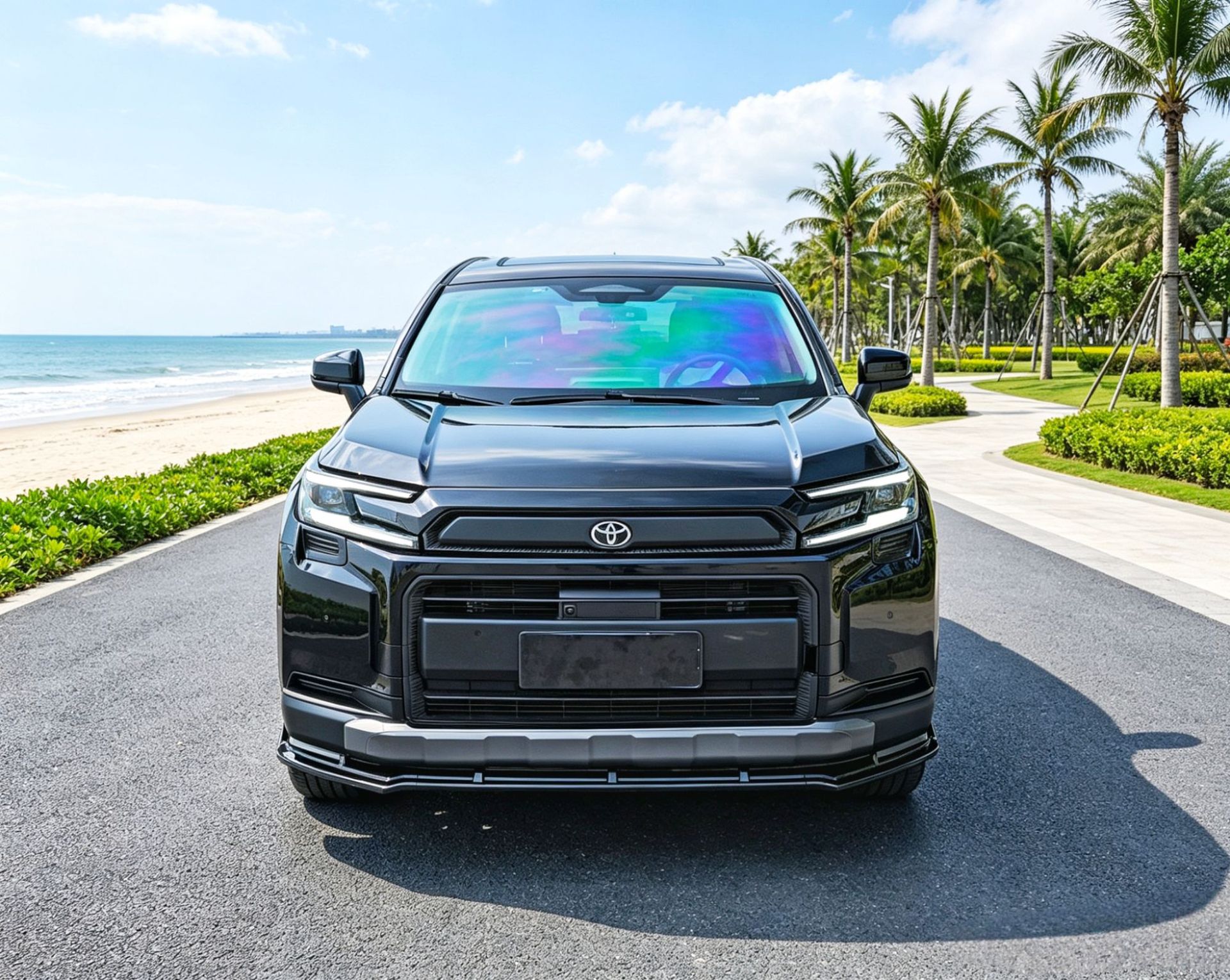 Suitable for 26 Models of Rav4, Rongfang, and Wildlander Modified Front Spoiler, Side Skirts, Rear Bumper, Roof Wing, Rear Diffuser, and Louvered Spoiler