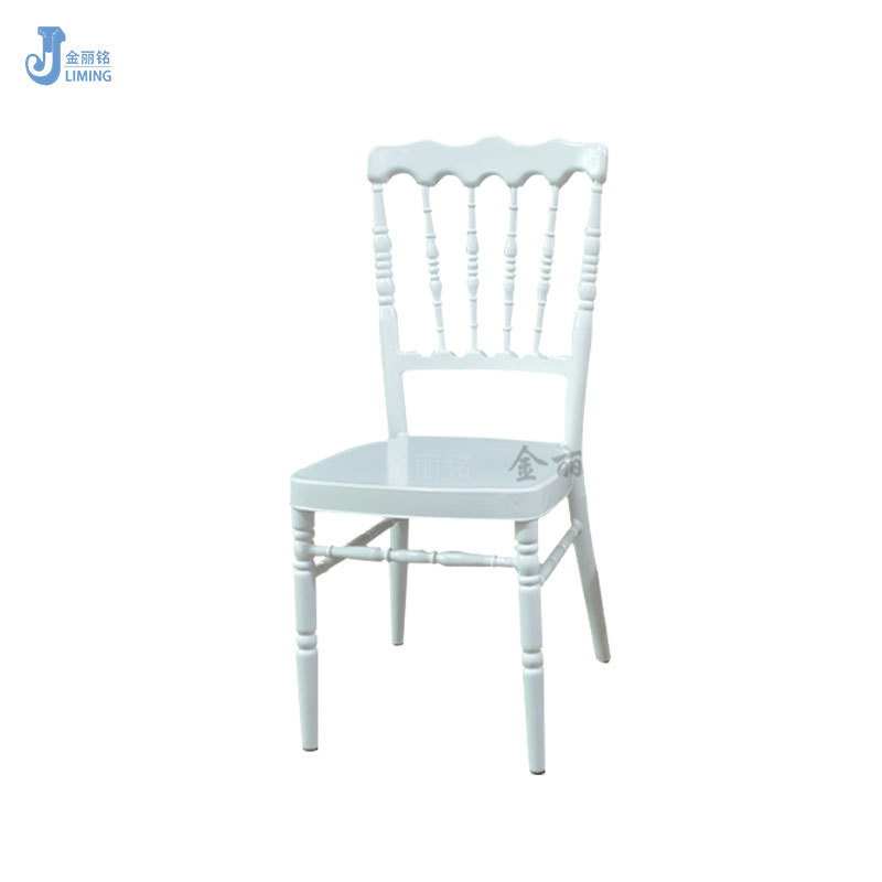 Hotel de oro Silla de comedor Castillo silla metal silla trasera Silla minimalista moderna de la boda del hotel silla del banquete
