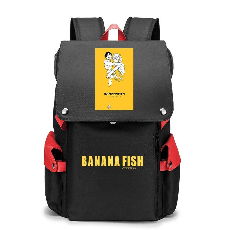 Банановые рыбки Banana Fish, бойцовская борьба, помощь студенту, рюкзак мужской, карикатурный большой объём школьный ранец