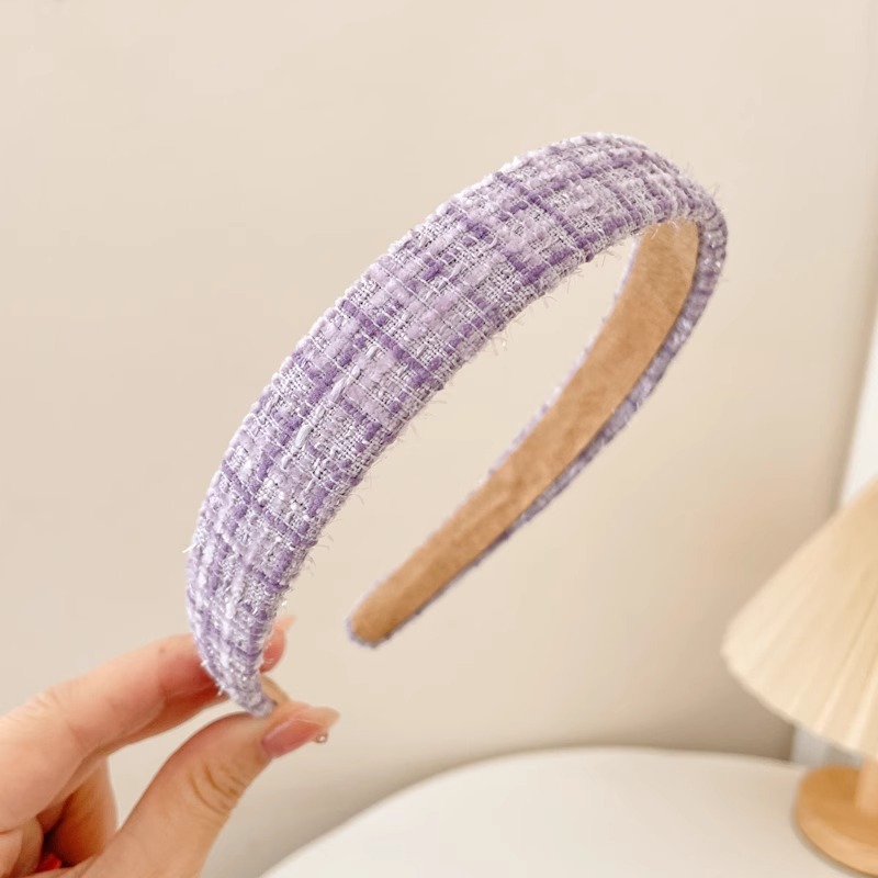 Alta gama Chanel estilo alto cráneo superior diadema de las mujeres de todo partido pelo presionando diadema pelo paquete temperamento tocado horquilla grutas pelo