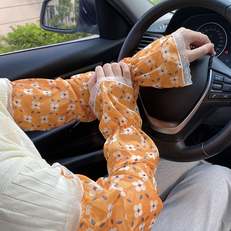 Mangas de protección solar para brazos para mujer 2024 Sila, nuevas mangas tipo farol, mangas de protección solar, mangas de hielo para ciclismo y conducción al aire libre, mangas delgadas para brazos.