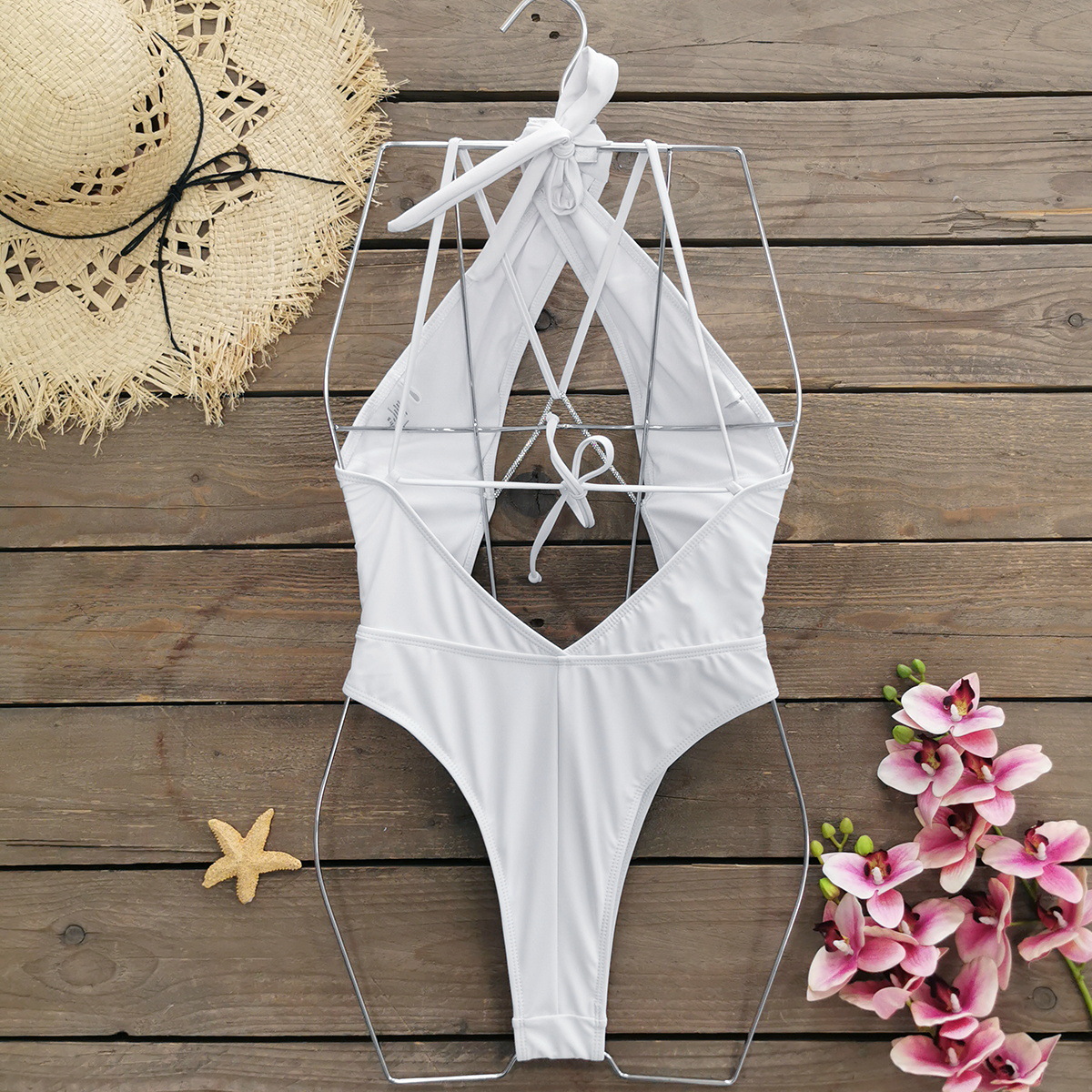 Solid Color Pattern Women's Gender Women's Beach Solid Color 1 Piece One Piece Swimwear