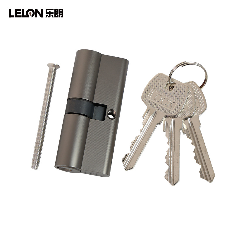 El fabricante puede personalizar la longitud, núcleo de cerradura de cobre de doble apertura estándar europeo, 70 cucharas de gestión, una cucharada, cerradura de calabaza grande abierta