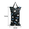 Large wet urine bag waterproof suspension diaper double zipper pocket pocket hand flower type multi -manufacturer production