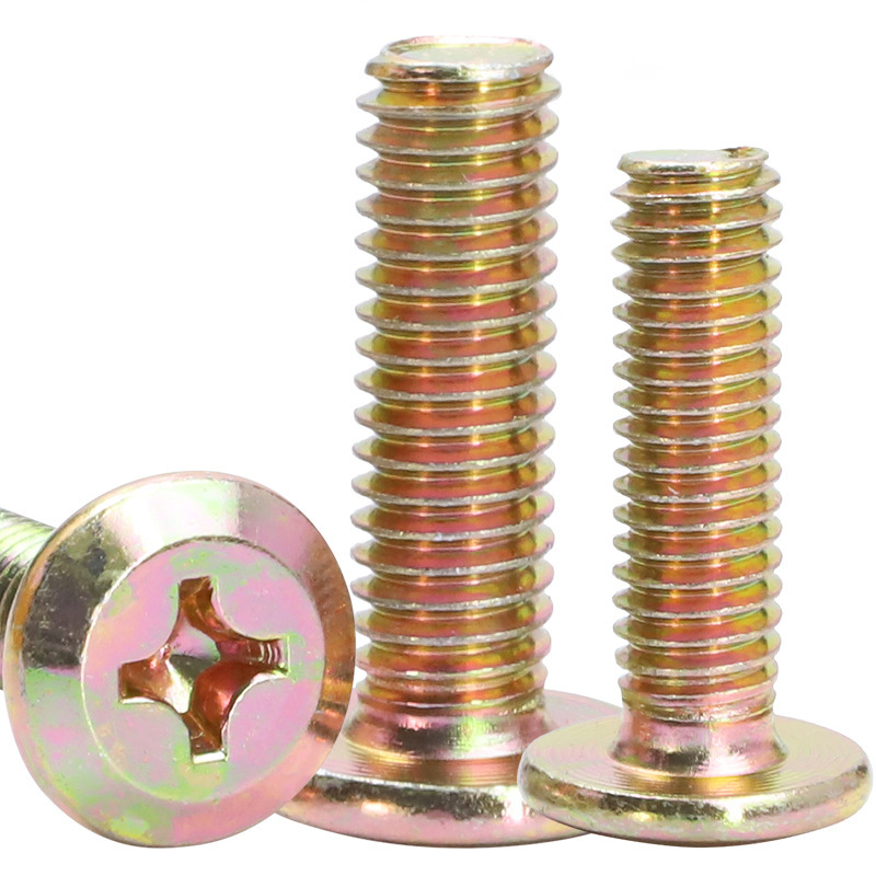 Iron plating zinc flat head inverted cross -side cross -edge screw flat -head furniture screw screw wholesale bolt M6m8 4
