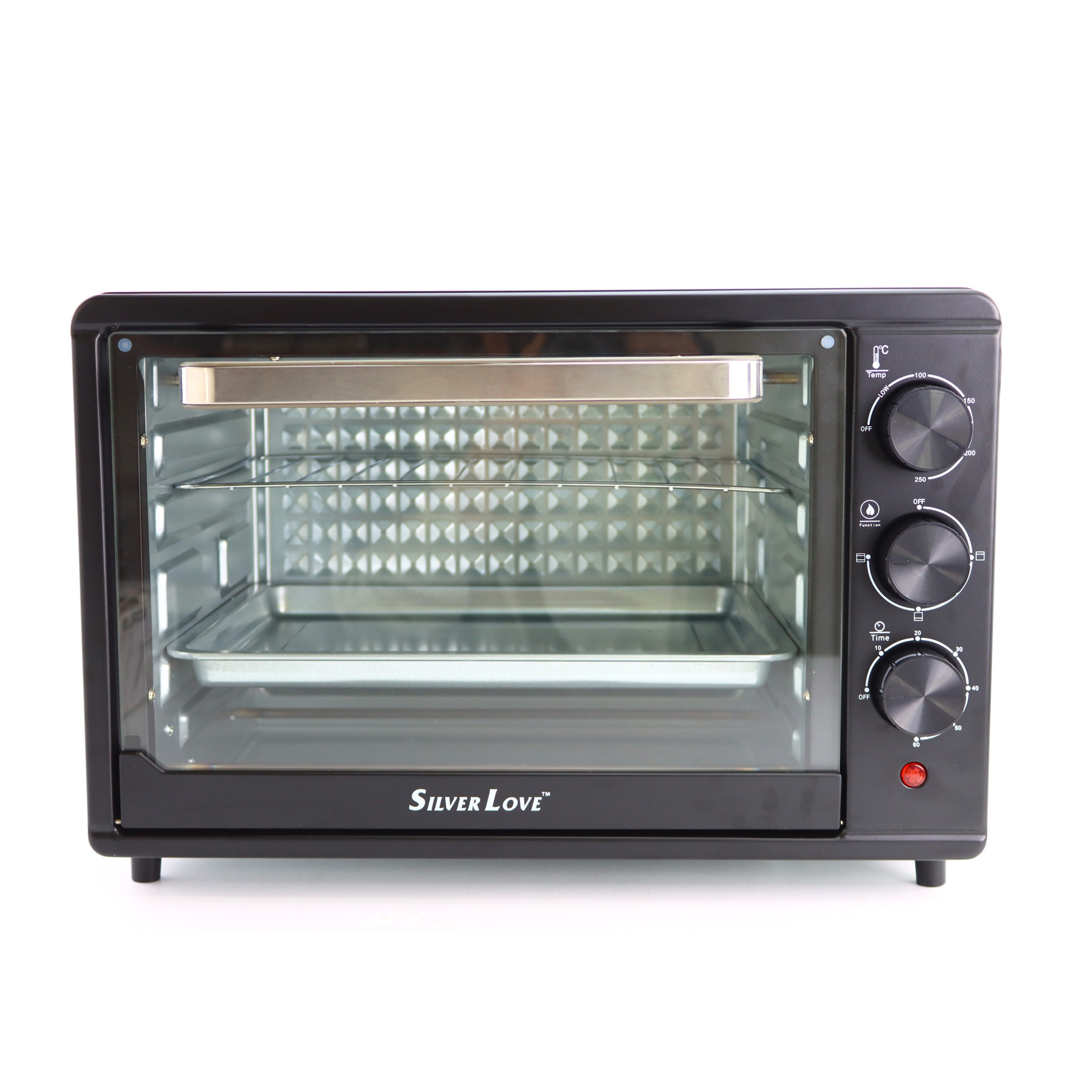 Exportación de comercio exterior 38L gran capacidad 1500W horno eléctrico doméstico multifuncional de alta potencia horno horneado doble