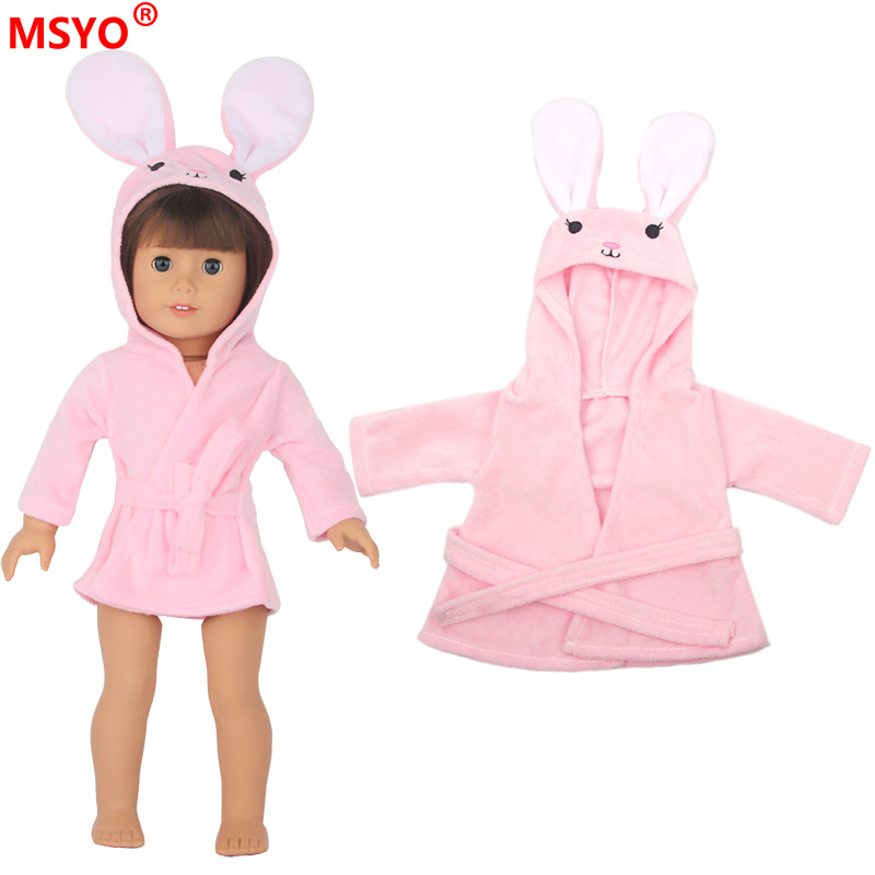 18 pulgadas American Girl muñeca pijamas 43cm xiafu muñeca ropa traje muñeca lindo camisón Pijamas