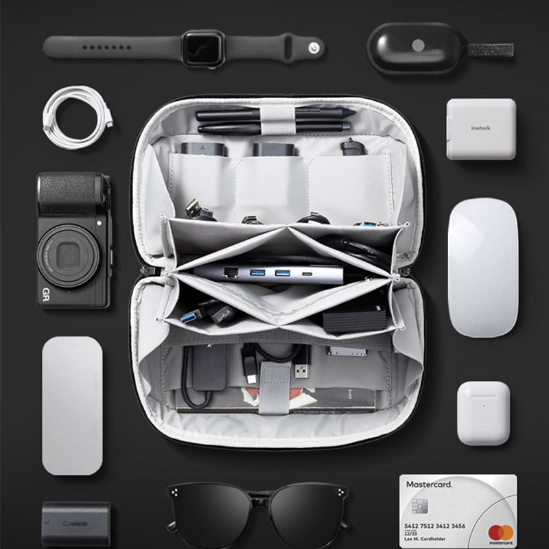 Bolsa de almacenamiento digital portátil productos electrónicos carga tesoro datos cable bolsa viaje protección caja de almacenamiento impermeable