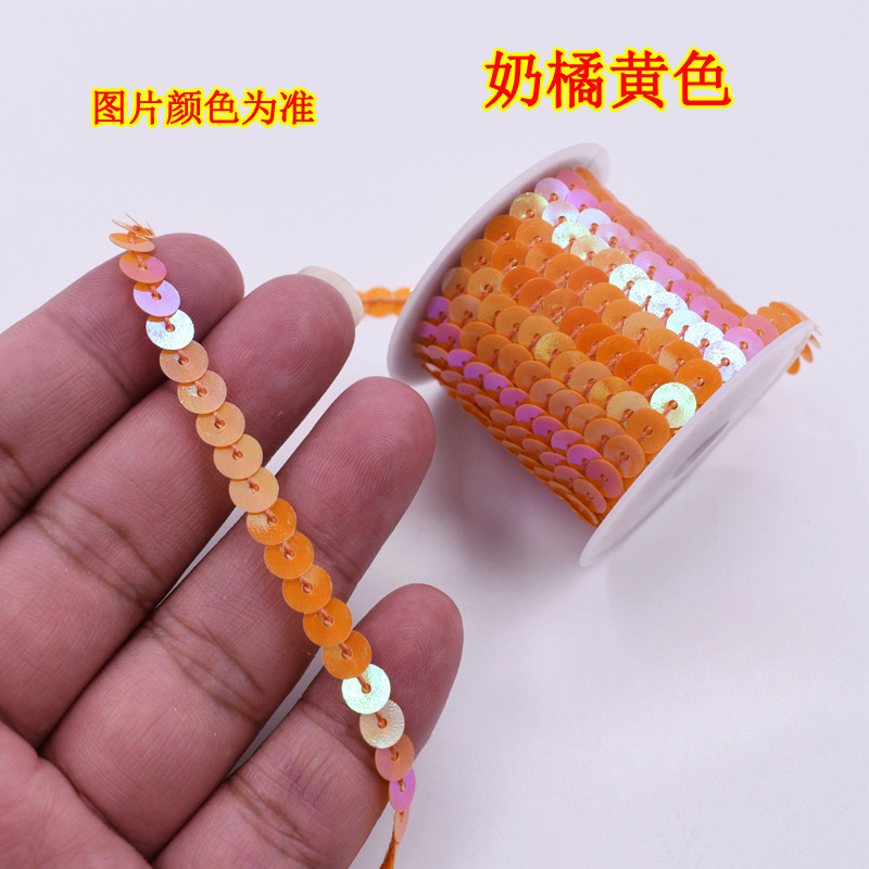 1 cuentas de escenario de encaje de metros de longitud de suministros de eje multicolor de sequinilla 4 nuevos accesorios hechos a mano