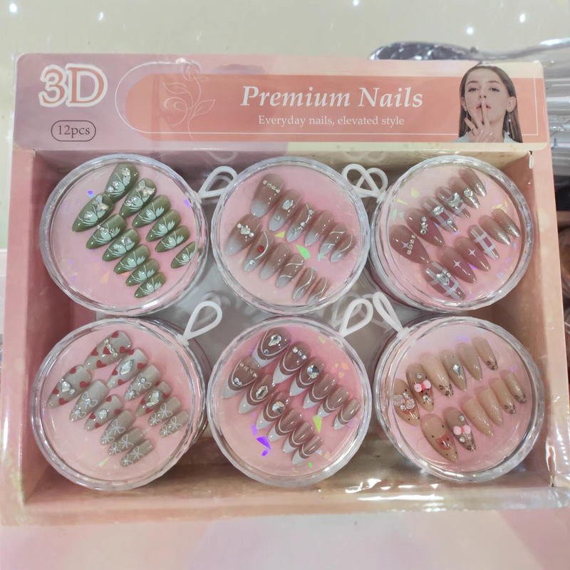 Wholesale Acrylic Wearable Nail Packaging Box, Round Portable Pendant, Nail Art Display, Iridescent Color Box, Cross-Border Hot Selling Wholesale Acrylic Wearable Nail Packaging Box, Round Portable Pendant, Nail Art Display, Iridescent Color Box, Cross-Border Hot Selling