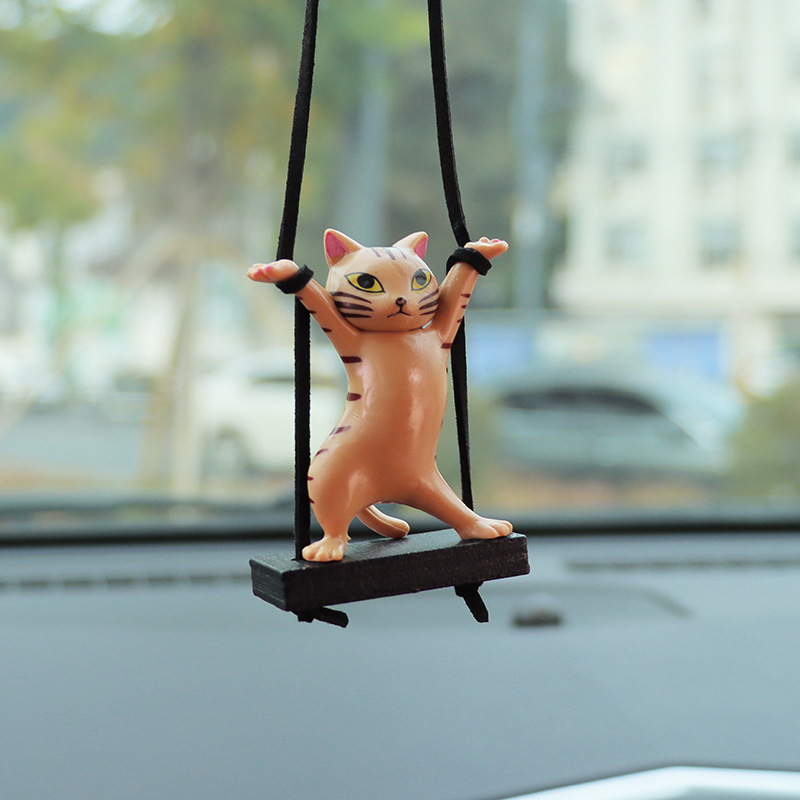 Twisted Waist Cat Car Pendant Car Interior Decoration Supplies Car Pendant Pendant Car Charms Car Supplies Batch