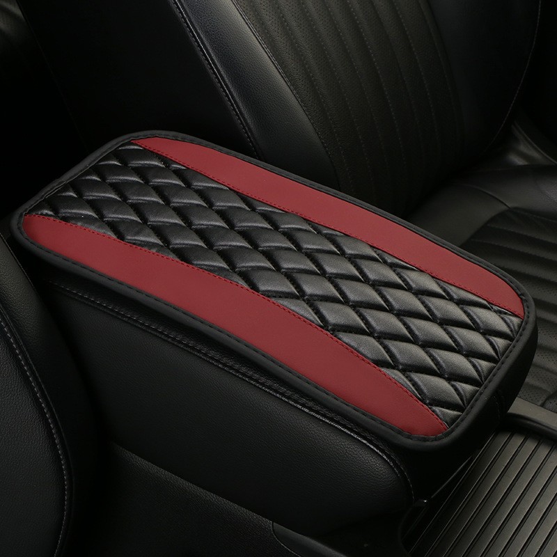 Car Central Armrest Box Pad Cross-Border Manufacturer Carbon Fiber Car Armrest Box Pad Memory Foam Armrest Cover Protective Pad