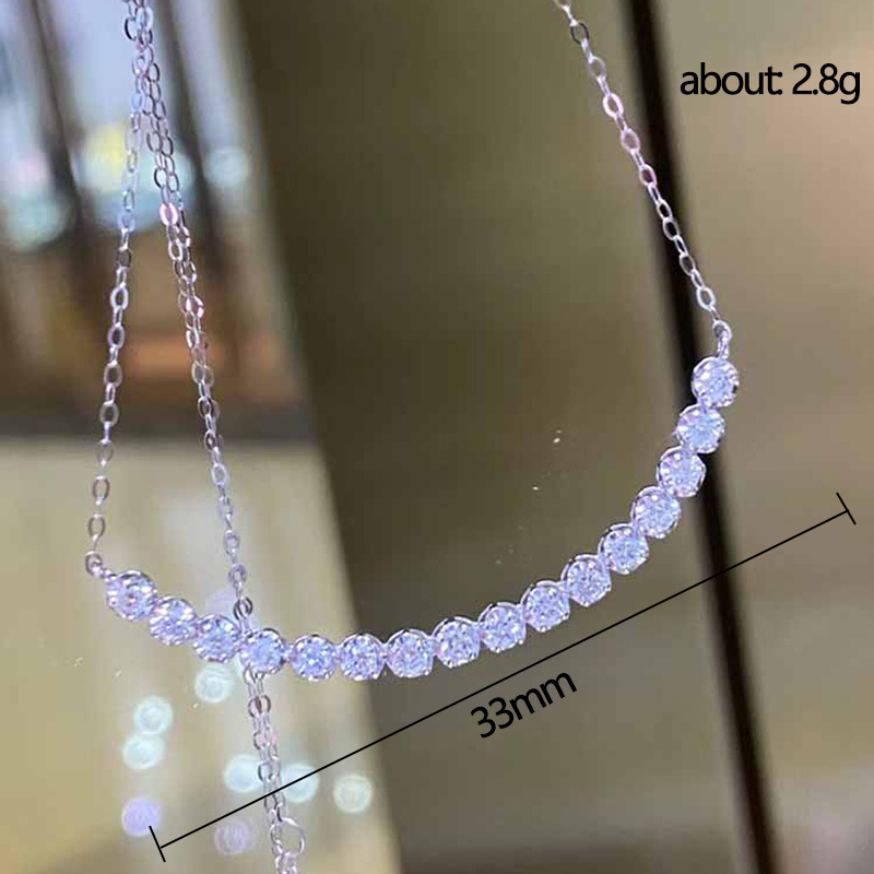 Fashion Round Copper Inlay Zircon Necklace 1 Piece display picture 1