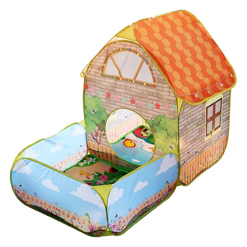 Tienda de campaña para niños transfronterizos Casa de juego interior Casa de juego princesa bebé picnic al aire libre Casa de camping PISCINA DE BOLAS de océano