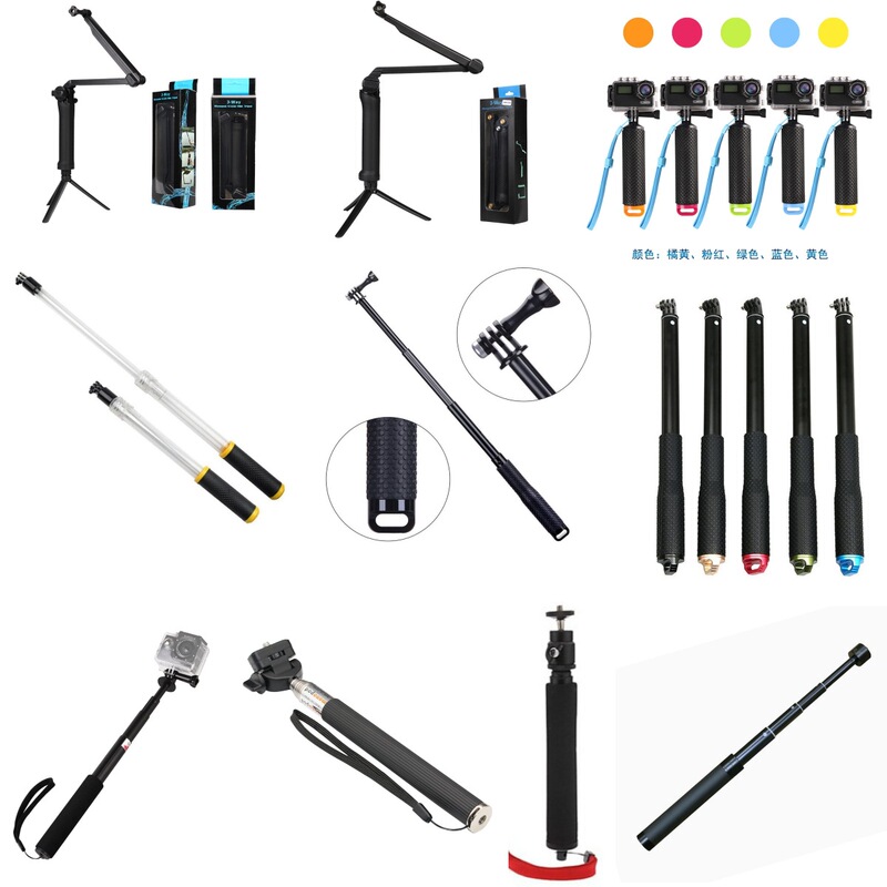 Camera mobile phone handheld stabilizer telescopic rod sports camera surfing diving buoyancy stick aluminum alloy selfie stick