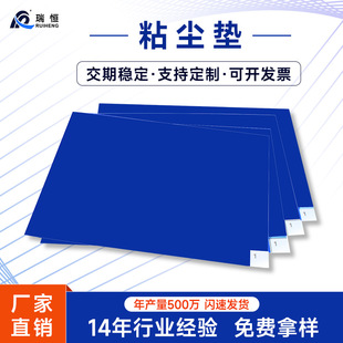 Wow Customized Sticky Dust Mat Tear-Free Dust-Free Workshop Dust Mat Blue and White High-Viscosity Dust Removal Anti-Static Dust-Sticking Floor Mat